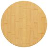 vidaXL bordplade &Oslash;40x2,5 cm bambus