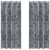 vidaXL Velour Gardiner 2 stk. S&oslash;lvgr&aring; 225 x 140 cm Fl&oslash;jl