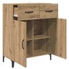 vidaXL Sideboard Artisan Egetr&aelig; 69,5 x 34 x 90 cm Konstrueret tr&aelig;