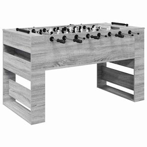 vidaXL Fodboldbord Gr&aring; Sonoma 146,5 x 74 x 85 cm Konstrueret tr&aelig;