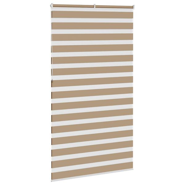 vidaXL zebragardin sandbrun 130x230 cm stofbredde 125,9 cm polyester