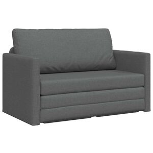 vidaXL Sovesofa 110cm M&oslash;rkegr&aring; Stof