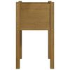 vidaXL plantekasse 40x40x70 cm massivt fyrretræ gyldenbrun