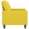 vidaXL 2-personers sofa 140 cm stof lysegul