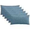 vidaXL Pudebetr&aelig;k 6 pcs ALMELO Bl&aring; 40 x 80 cm cordfl&oslash;jl