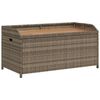 vidaXL opbevaringsb&aelig;nk 100x50x52 cm polyrattan og akacietr&aelig; gr&aring;