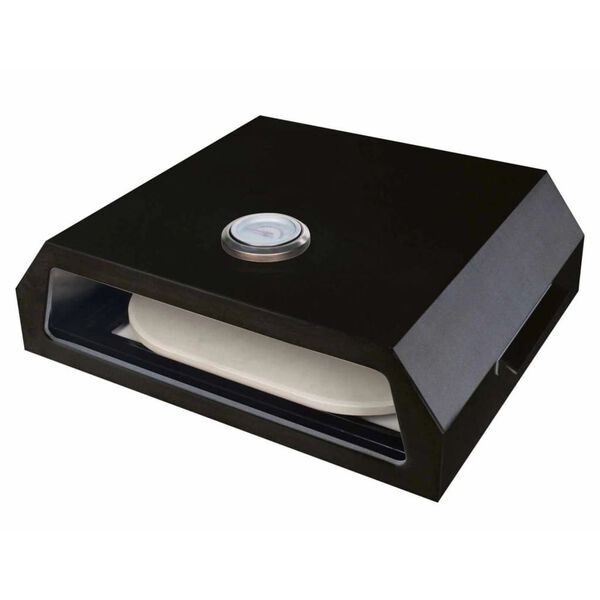 BBGRILL pizzaovn til grill st&aring;l sort