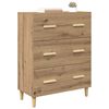 vidaXL Sideboard Artisan Egetr&aelig; 69,5 x 34 x 90 cm Konstrueret tr&aelig;