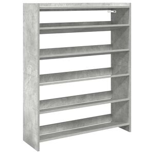 vidaXL skoreol 80x25x100 cm konstrueret tr&aelig; betongr&aring;