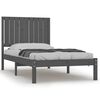 vidaXL sengeramme 90x190 cm Single massivt fyrretr&aelig; gr&aring;