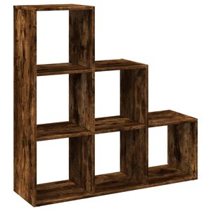 vidaXL bogreol/rumdeler 99x29x99cm 3 niveauer konstrueret tr&aelig; r&oslash;get eg