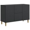 vidaXL Sideboard Sort 89 x 34,5 x 60 cm Konstrueret tr&aelig;