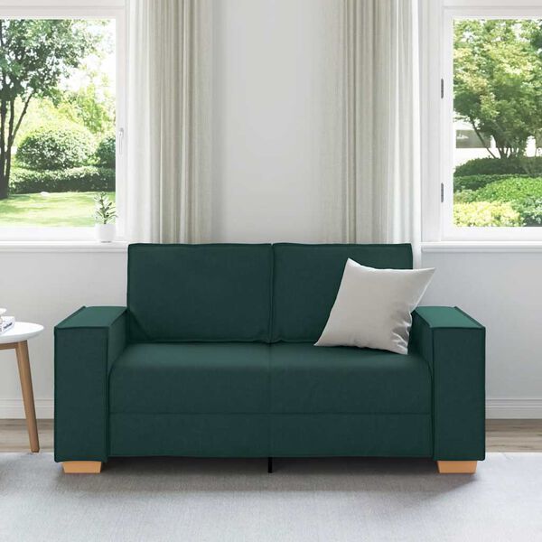 vidaXL 2-personers sofa m&oslash;rkegr&oslash;n 160x78x84 cm stof