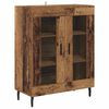 vidaXL Highboard Gammelt tr&aelig; 69,5 x 34 x 180 cm Konstrueret tr&aelig;