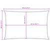 vidaXL solsejl 4x7 m rektangul&aelig;r oxfordstof r&oslash;d