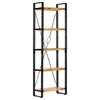 vidaXL bogreol med 5 hylder 60x30x180 cm massivt mangotr&aelig;