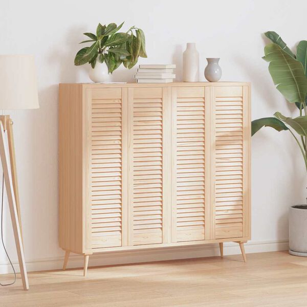 vidaXL skabslåger 4 stk. 99x29,5 cm lameldesign massivt fyrretræ