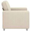 vidaXL Sofa Beige 100 x 80 x 82 cm Linned-blandet stof