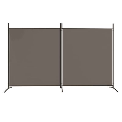 vidaXL 2-panels rumdeler 348x180 cm stof antracitgrå