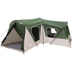 vidaXL Familietelt 14-personers Gr&oslash;n 185T Polyester med PU Coating