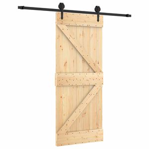 vidaXL Skyded&oslash;r 85 x 210 cm Massivt Fyrretr&aelig; (Ubehandlet)