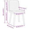 vidaXL spisebordsstole 2 stk. stof m&oslash;rkegr&oslash;n
