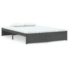 vidaXL sengeramme 140x190 cm massivt tr&aelig; gr&aring;