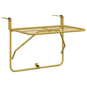 vidaXL altanbord 60x40 cm st&aring;l guldfarvet