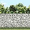 vidaXL gabion-højbed 100x20x100 cm trapezformet galvaniseret stål