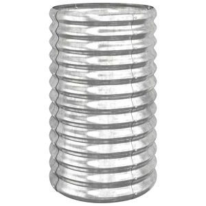 vidaXL plantekrukke 40x40x68 cm galvaniseret st&aring;l s&oslash;lvfarvet