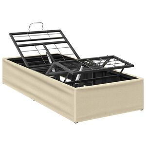 vidaXL Elektrisk Justerbar Sengetramme Cremefarvet 200 x 80 x 33,5 cm
