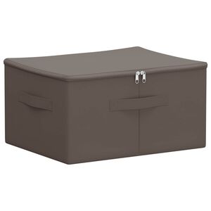 vidaXL Opbevaringskasse Ikke-v&aelig;vet stof 43 x 34 x 23 cm 33,6 L Gr&aring;
