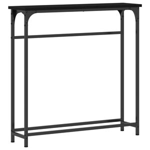 vidaXL Konsolbord Sort eg 75 x 19,5 x 75 cm Konstrueret tr&aelig;