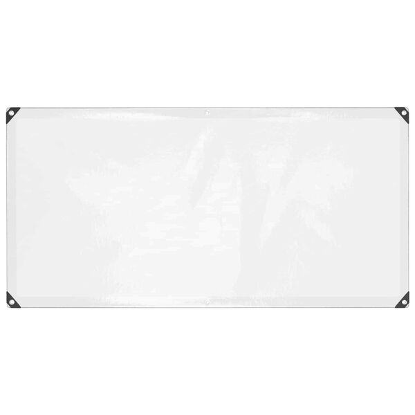 vidaXL Presenning med &oslash;jer Transparent 1 x 2 m Polyethylen