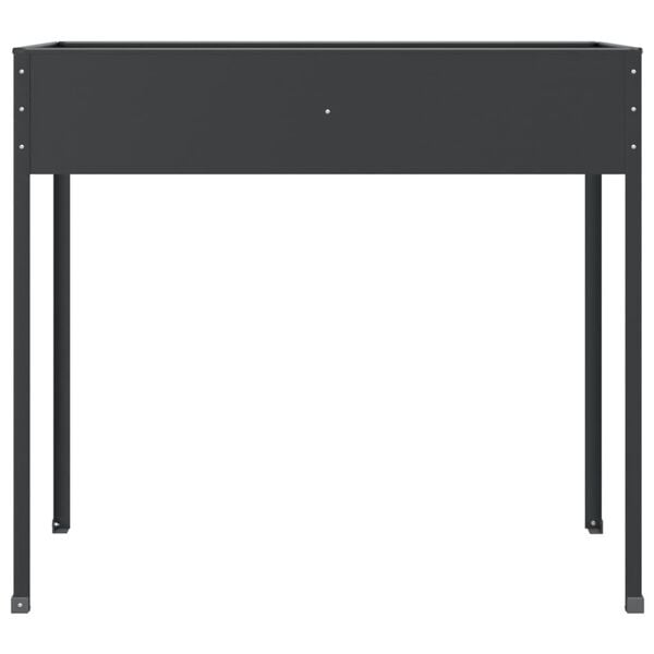vidaXL plantekasse 100,5x40,5x90 cm galvaniseret stål antracitgrå