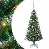 vidaXL Kunstig Forbelyst Juletr&aelig; med stativ Gr&oslash;n 150 cm PVC og metal