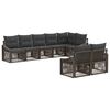 vidaXL Havesofa S&aelig;t 8 stk. Gr&aring; polyrattan