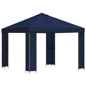 vidaXL Pavillon 3 x 3 m Bl&aring; Polyester og St&aring;l 190 gsm