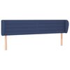 vidaXL sengegavl med kanter 203x23x78/88 cm stof bl&aring;