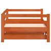 vidaXL daybed med udtr&aelig;k 80x200 cm massivt fyrretr&aelig; gyldenbrun