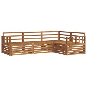 vidaXL Udend&oslash;rs sofagruppe 4 pcs Naturfarvet