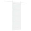 vidaXL Skyded&oslash;r ORKDAL 78 x 202 cm Konstrueret tr&aelig; Hvid