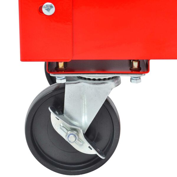 vidaXL V&aelig;rkt&oslash;jsvogn R&oslash;d 70,5 x 37 x 71 cm St&aring;l