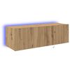 vidaXL TV v&aelig;gskab 100 x 35 x 31 cm Artisan Egetr&aelig; Konstrueret tr&aelig;
