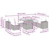 vidaXL sofas&aelig;t til haven 9 dele med hynder polyrattan akacietr&aelig; gr&aring;