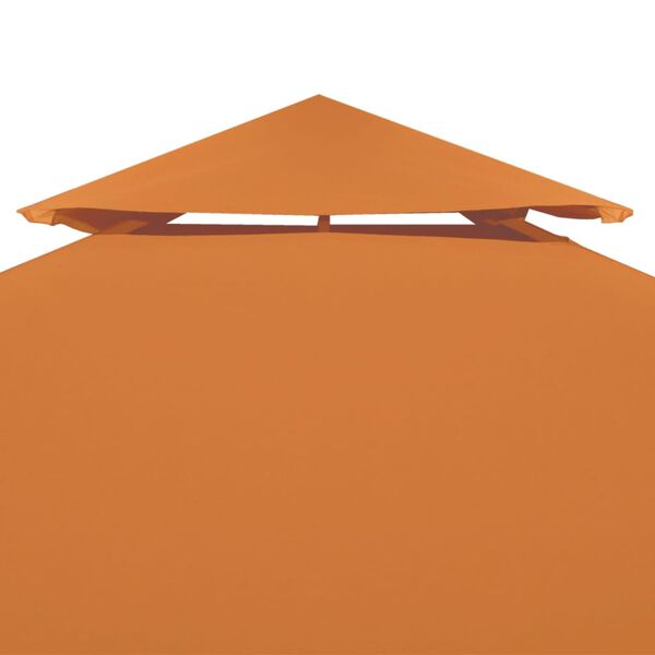 vidaXL baldakin til havepavillon 3x3 m 310 g/m&sup2; orange