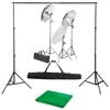 vidaXL fotostudies&aelig;t med lampes&aelig;t og baggrund