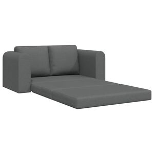 vidaXL Sovesofa 60cm M&oslash;rkegr&aring; Stof