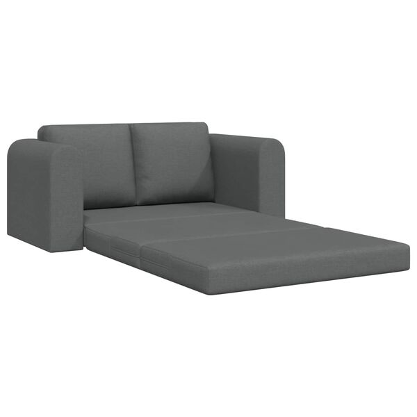 vidaXL Sovesofa 60cm M&oslash;rkegr&aring; Stof