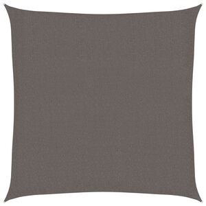vidaXL Solsejl HDPE firkantet 3,6 x 3,6 m antracitgr&aring;